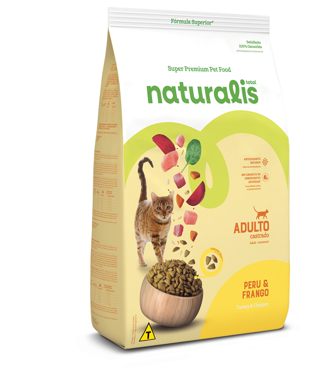 Naturalis Gato Adulto Castrado Pavo y Pollo